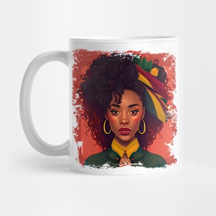 Black Queen History Month Afro American Pride T-Shirt Mug